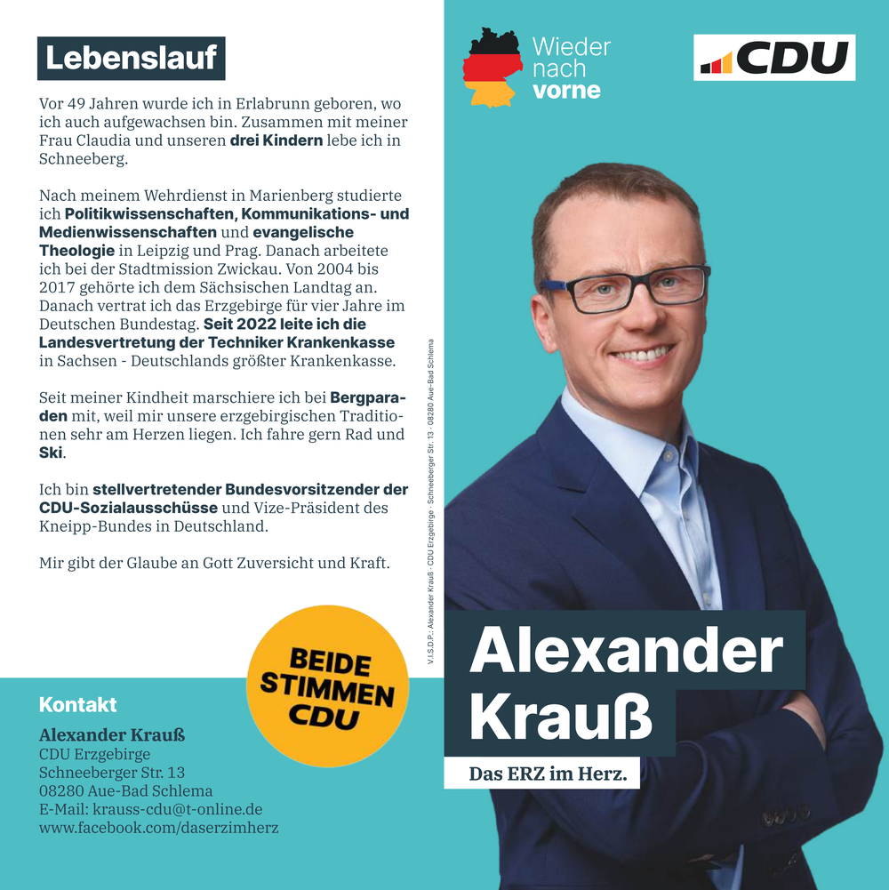 Bundestagswahl 23.02.2025 Alexander Krauß